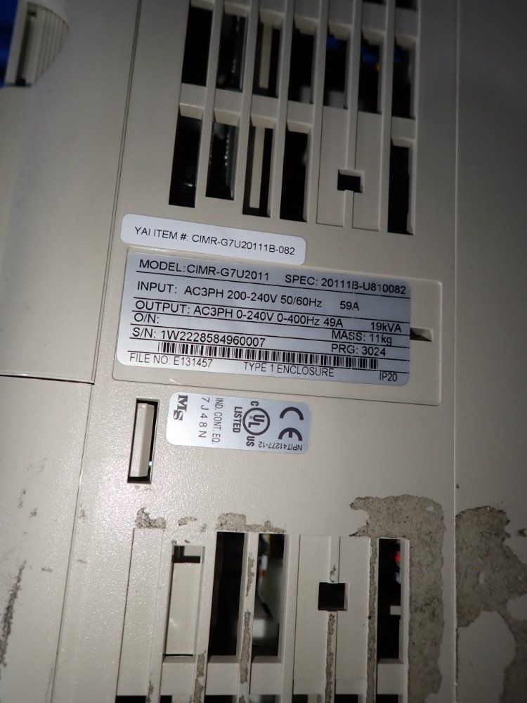 Yaskawa Ac Drive - Cimr-g7u2011