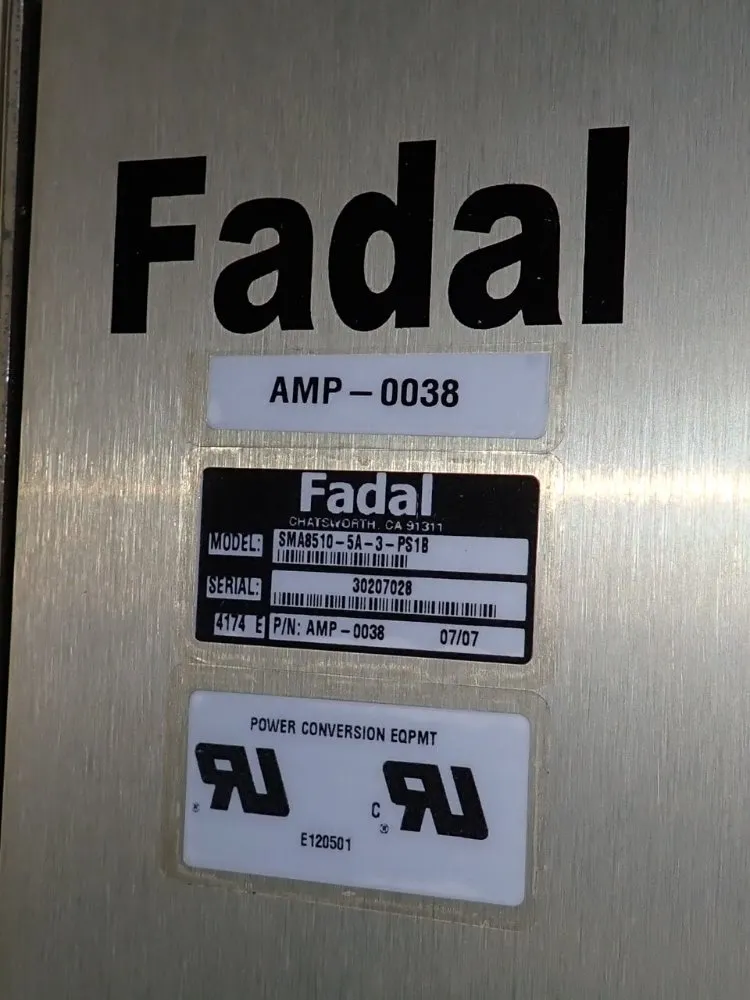 Fadal Servo Amplifier - Sma8510-5a-3-ps1b
