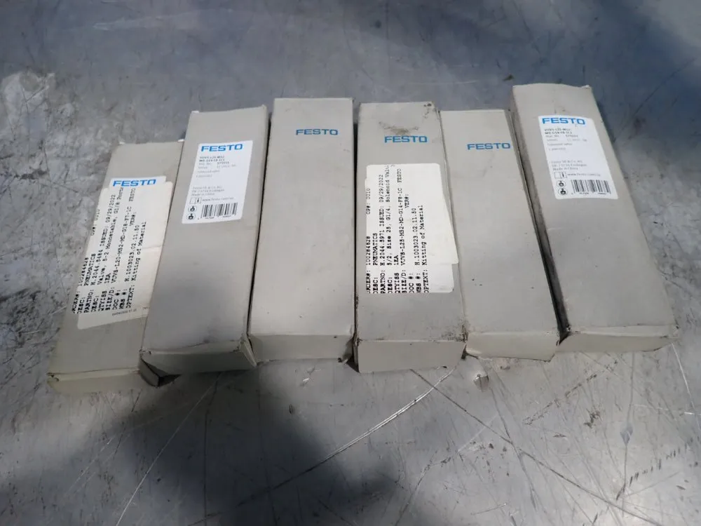 Festo Lot Of 6 Solenoid Valves