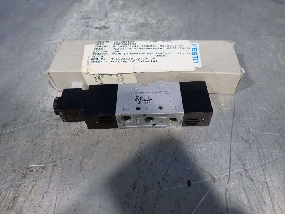 Festo Lot Of 6 Solenoid Valves