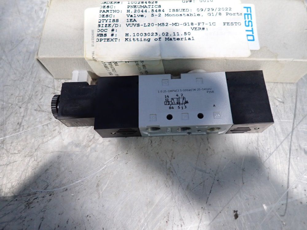 Festo Lot Of 6 Solenoid Valves