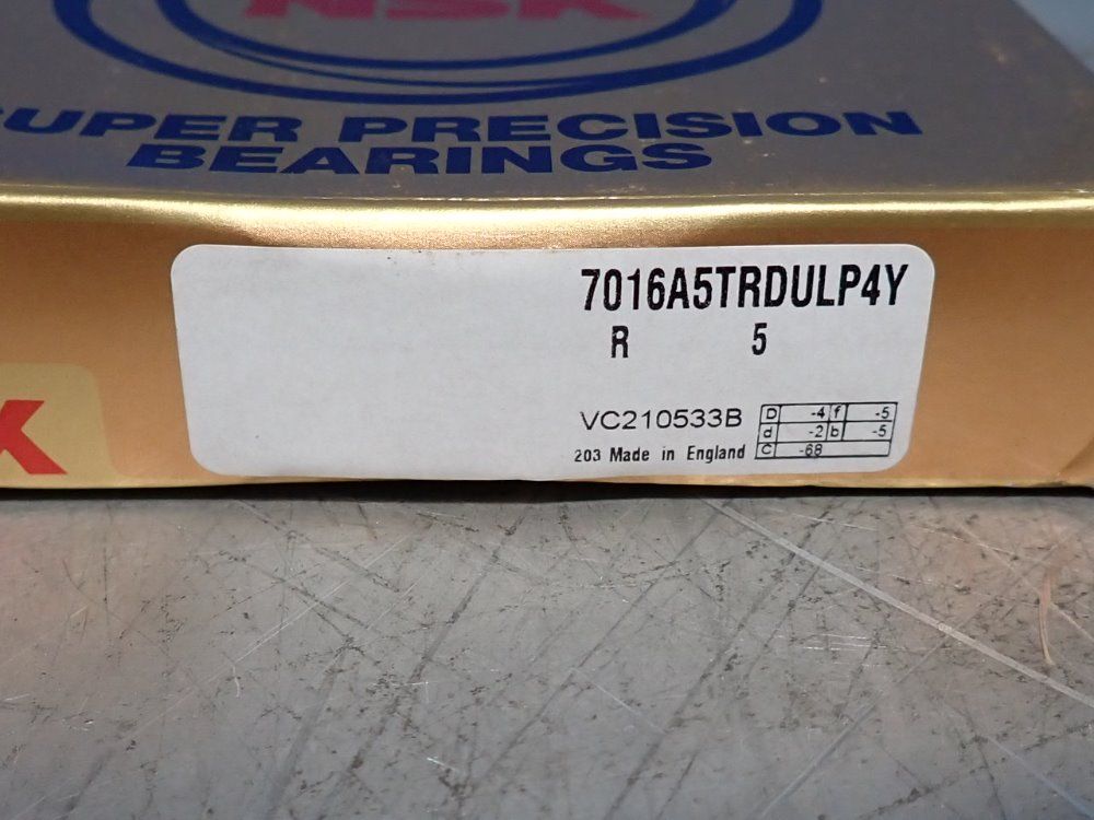 Nsk 5" Bearing - 7016a5trdulp4y