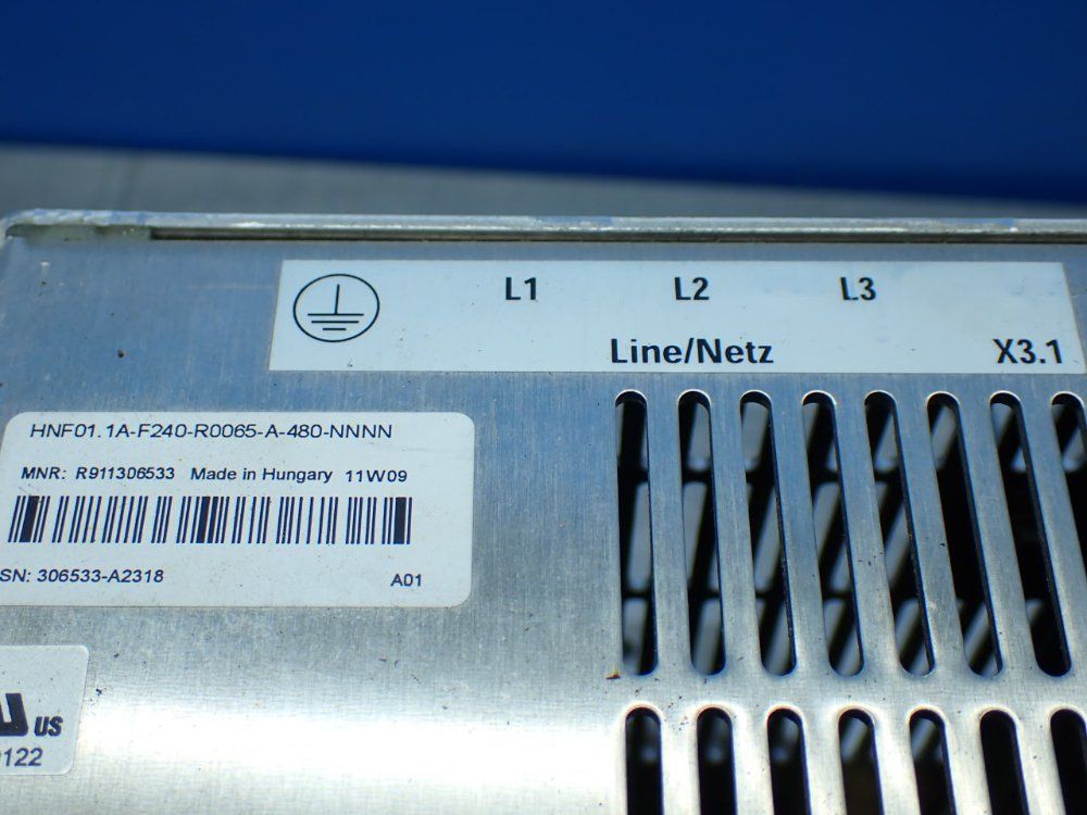 Rexroth Mains Filter. Hnf01.1a-f240-r0065-a-480-nnnn - R911306533