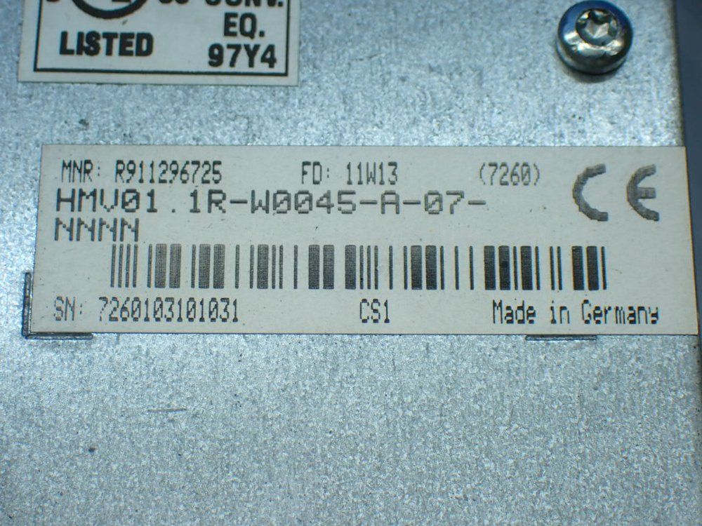 Rexroth Power Stage Power Supply Hmv01.1r-w0045 - R911296725