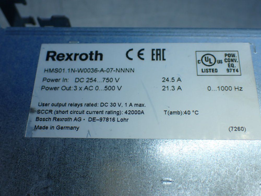 Rexroth Indradrive M Servo Drive. Csb01.1ne-se-ens-nnn-nn-s-nn-fw - R911295324
