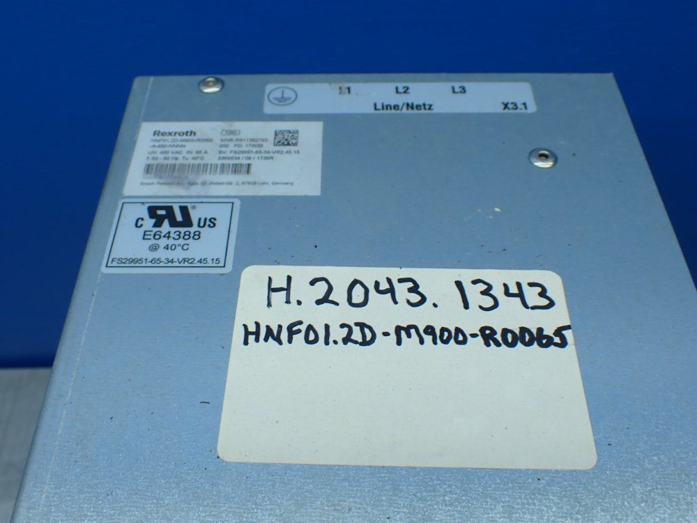 Rexroth Mains Filter Hnf01.2d-m900-r0065-a-480-nnnn - R911382793