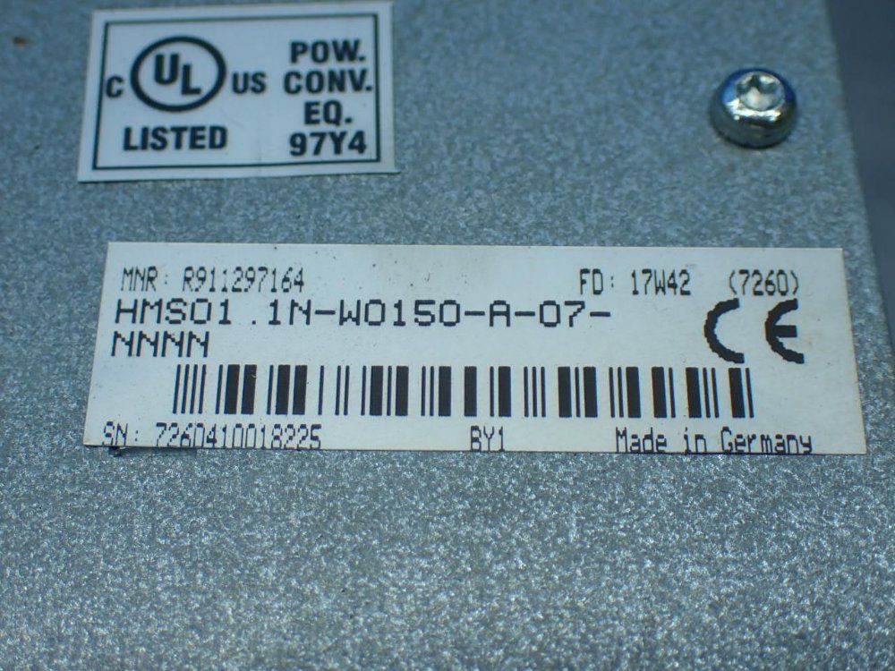 Rexroth Indradrive M Servo Drive. Csh01.1c-se-en1-en2-nnn-nn-s-nn-fw - R911297164