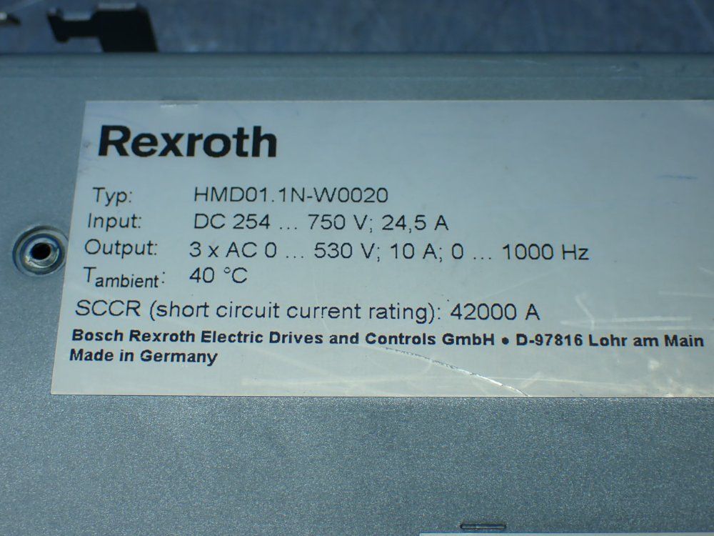Rexroth Indradrive M Servo Drive. Hmd01.1n-w0020 - R911308370