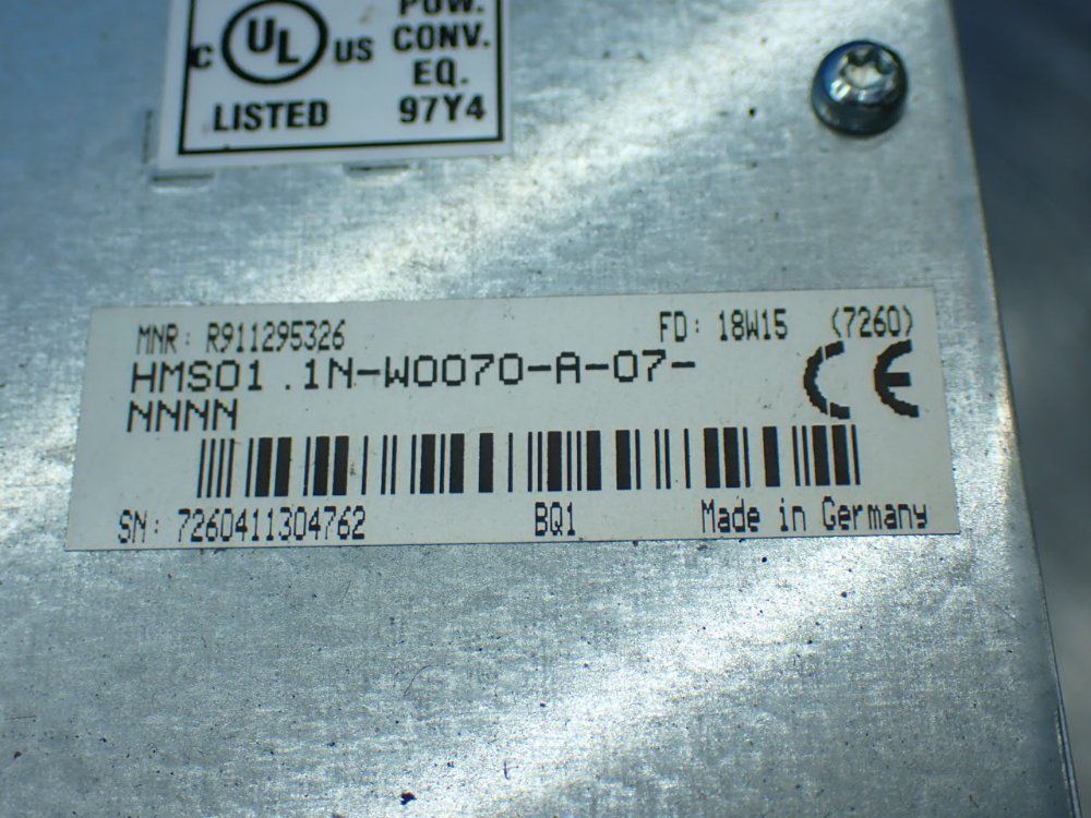 Rexroth Indradrive M Servo Drive. Hms01-1n-w0070-a-07-nnnn - R911305276