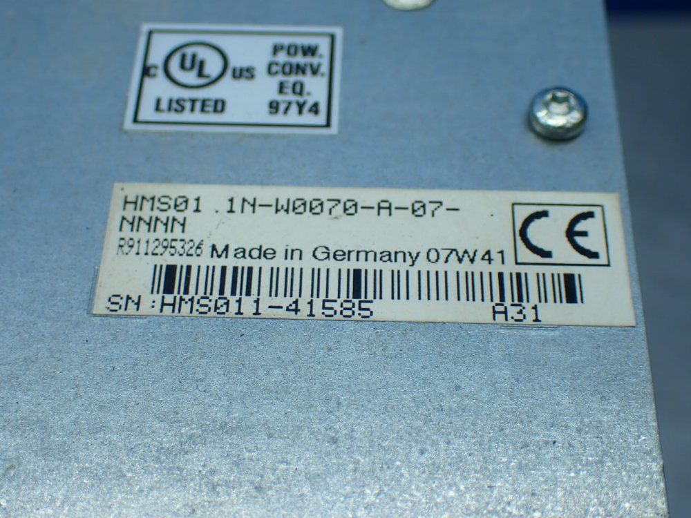 Rexroth Indradrive M Servo Drive. Hms01.1n-w0070-a-07-nnnn - R911295331