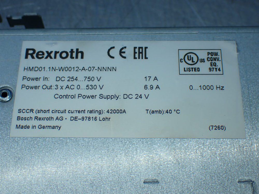 Rexroth Indradrive M Servo Drive. Hmd01.1n-w0012-a-07-nnnn - R911305634