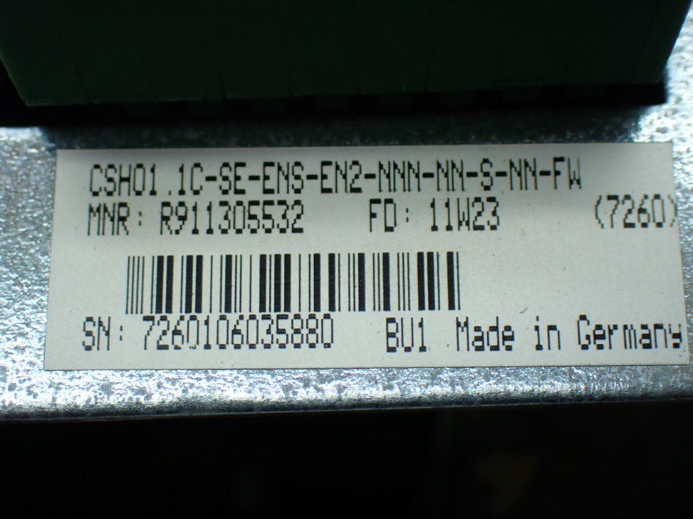 Rexroth Drive Controller Module. Csh01.1c-se-ens-en2-nnn-nn-s-nn-fw - R911305532