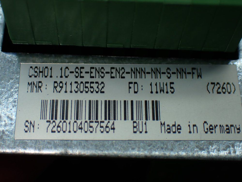 Rexroth Drive Controller Module. Csh01.1c-se-ens-en2-nnn-nn-s-nn-fw - R911305532