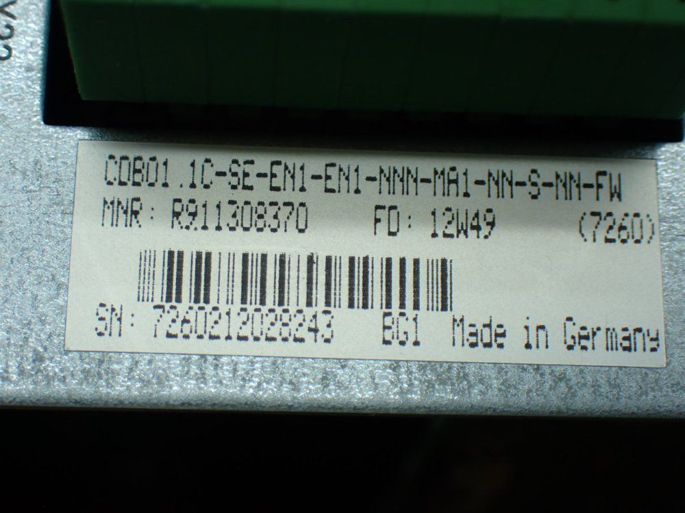 Rexroth Drive Controller Module. Cdb01.1c-se-en1-en1-nnn-ma1-nn-2-nn-fw - R911308370