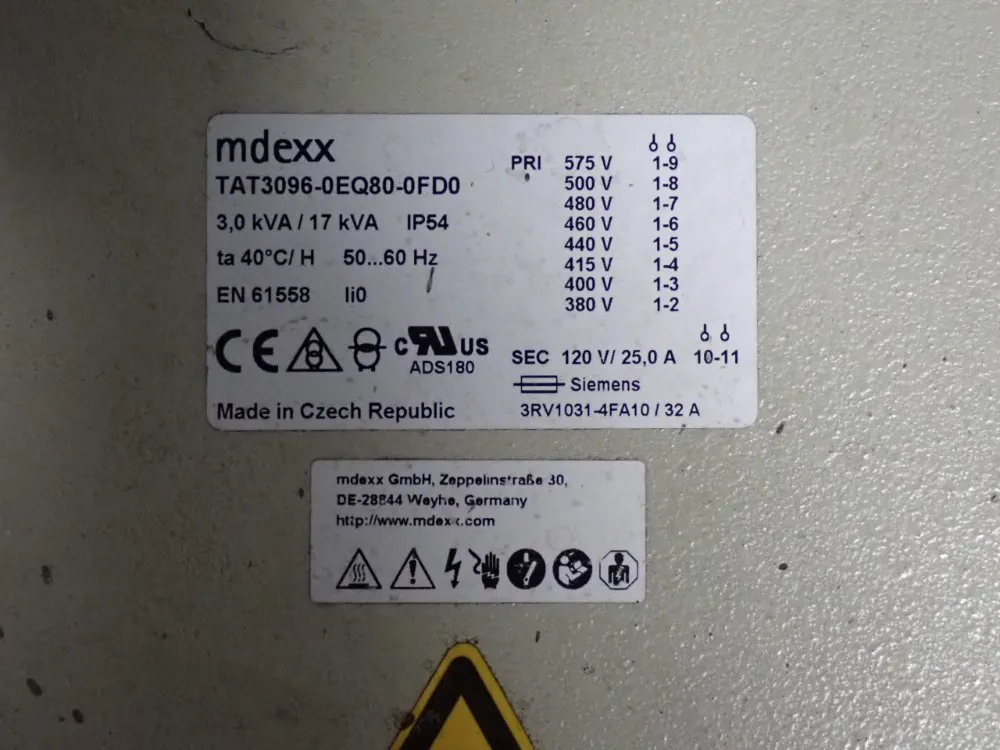 Mdexx 3.0 Kva/17 Kva Transformer
