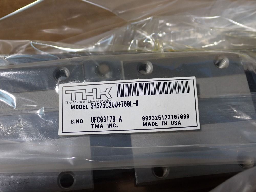 Thk Linear Bearing Guide, Set Of 2 - Shs25c2uu+700l-ii