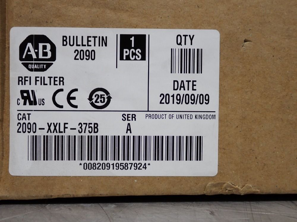 Allen-bradley Rfi Filter - 2090-xxlf-375b