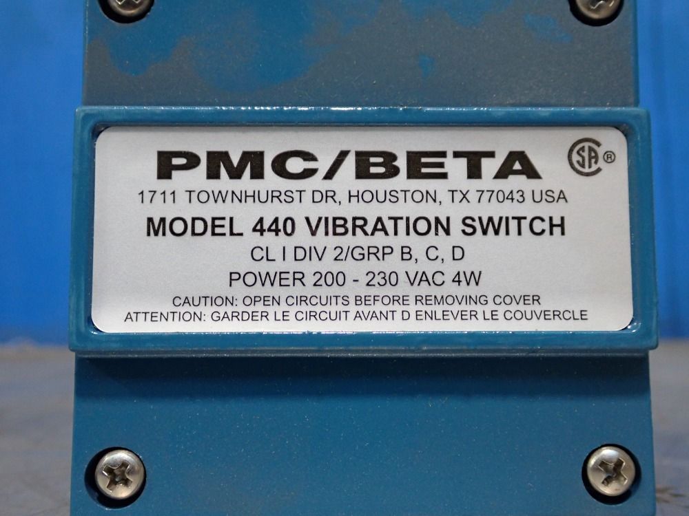 Pmc/beta 4 W Vibration Switch - 440dr-2022-0100