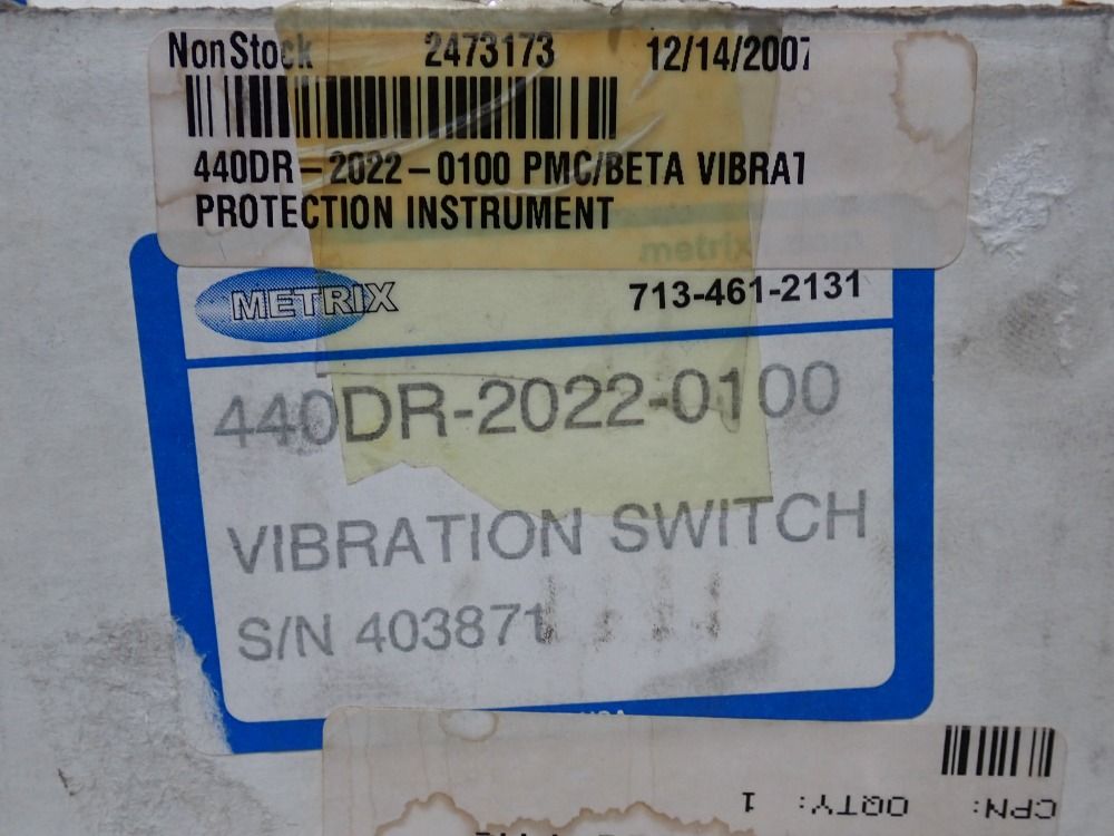 Pmc/beta 4 W Vibration Switch - 440dr-2022-0100