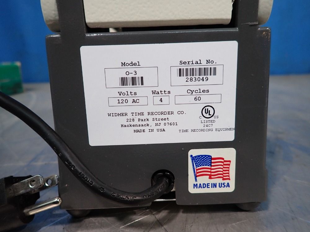 Widmer 4 W Time Recorder - O-3