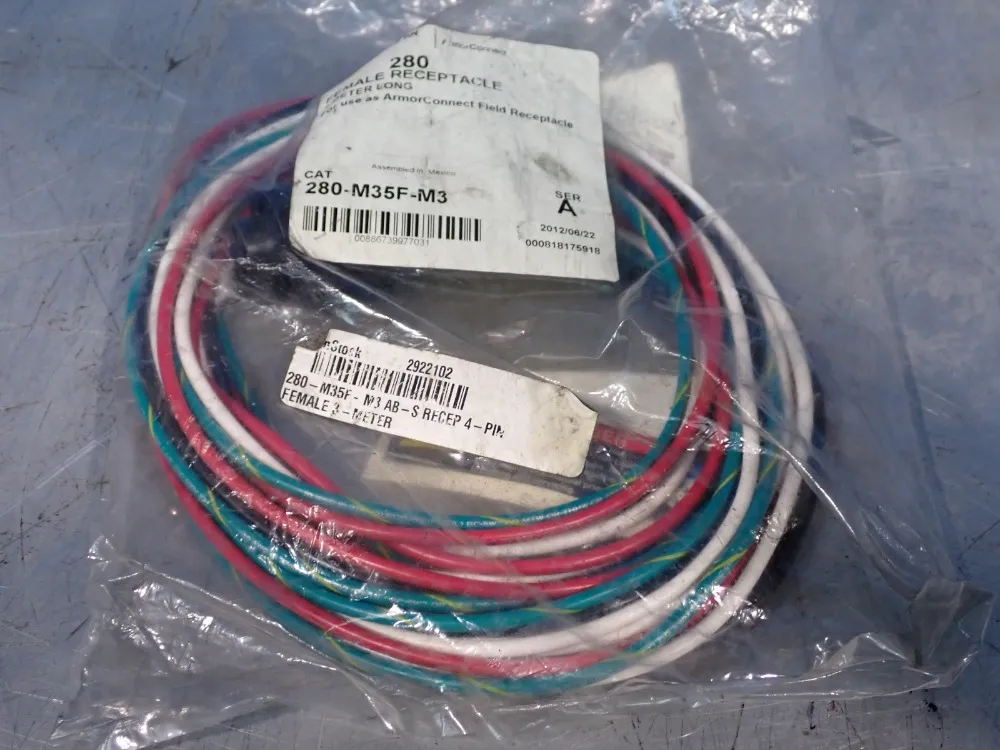 Allen-bradley Female Receptacle, 3 Meters - 280-m35f-m3