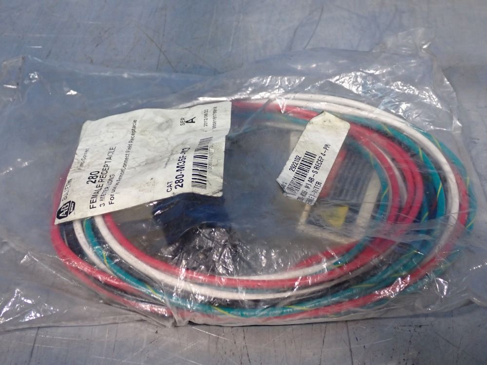 Allen-bradley Female Receptacle, 3 Meters - 280-m35f-m3