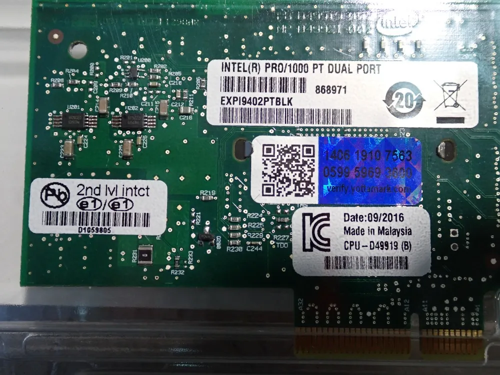Intel Ethernet Server Adapter - Expi9402ptblk