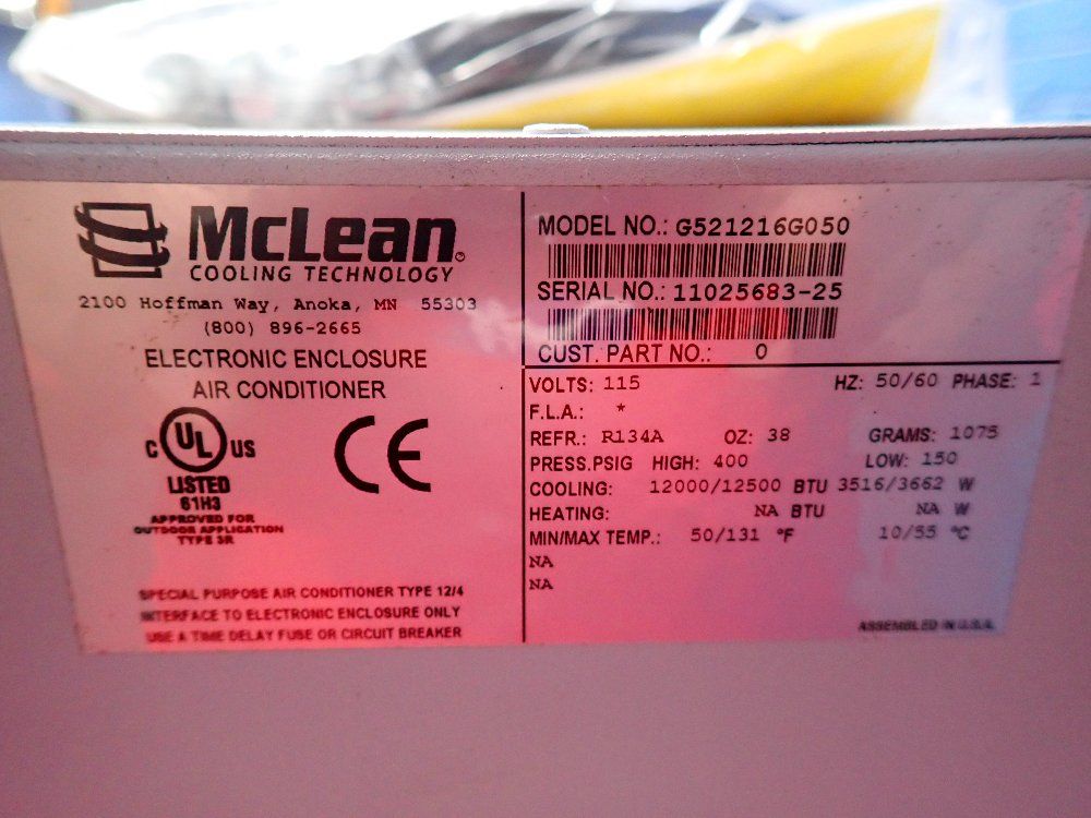 Mcclean 12000/12500 Btu Electronic Enclosure Air Conditioner - G521216g050