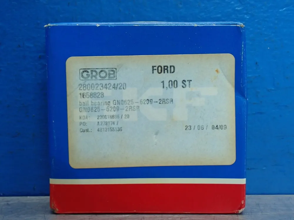 Skf Deep Groove Ball Bearing - 6209-2rs1