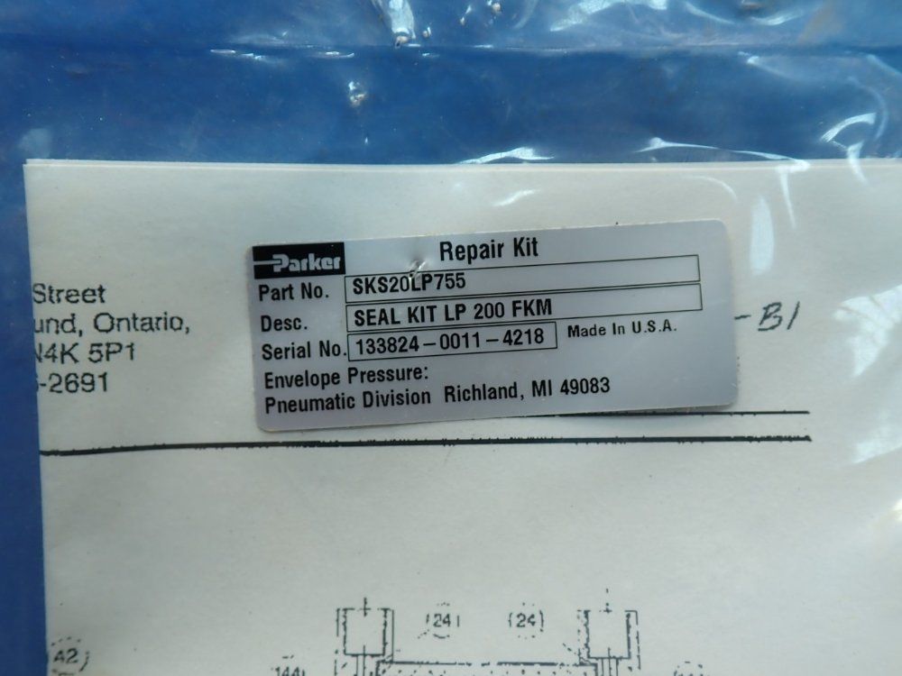 Parker 50mm P1d Piston Seal Kit - Pk050p1d01p1d