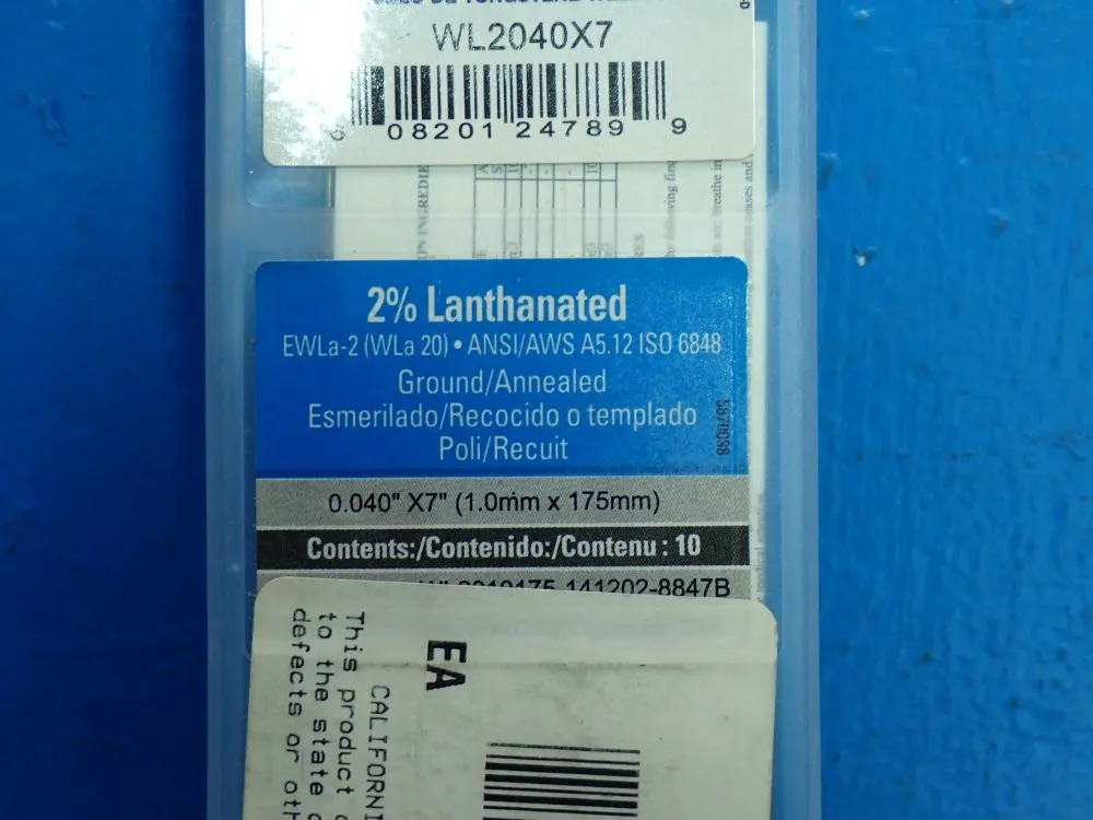 Weldcraft 1.00mm Lanthanated Tungsten - Wl2040x7