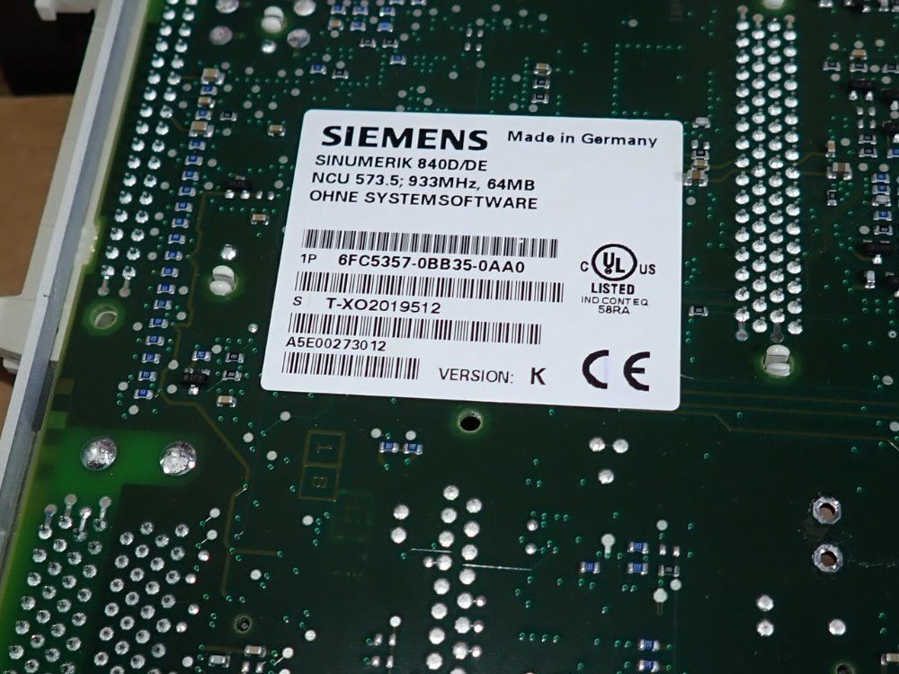 Siemens Numerical Control Unit - Sinumerik 840d/de