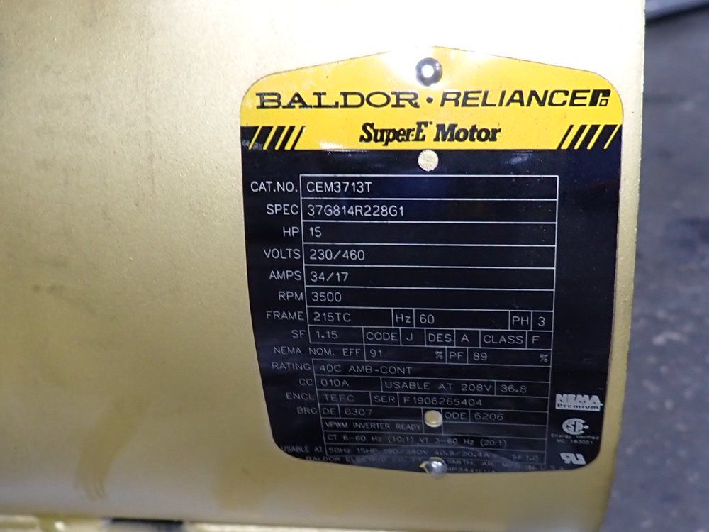 Baldor 15 Hp Motor - Cem3713t