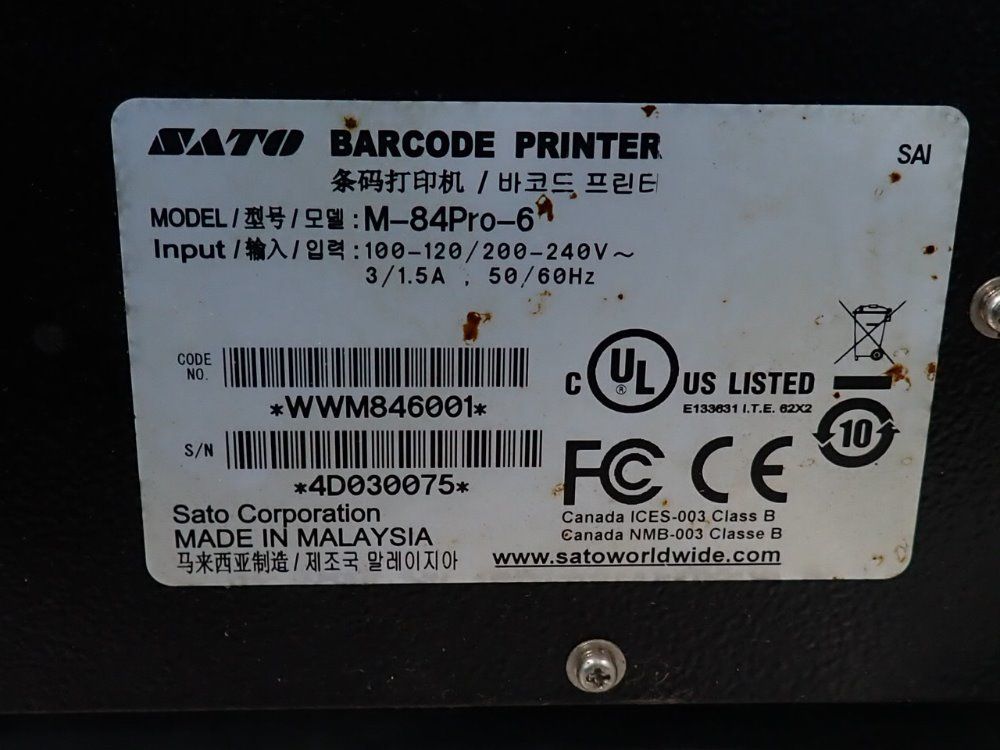 Sato Barcode Printer - M-84pro-6
