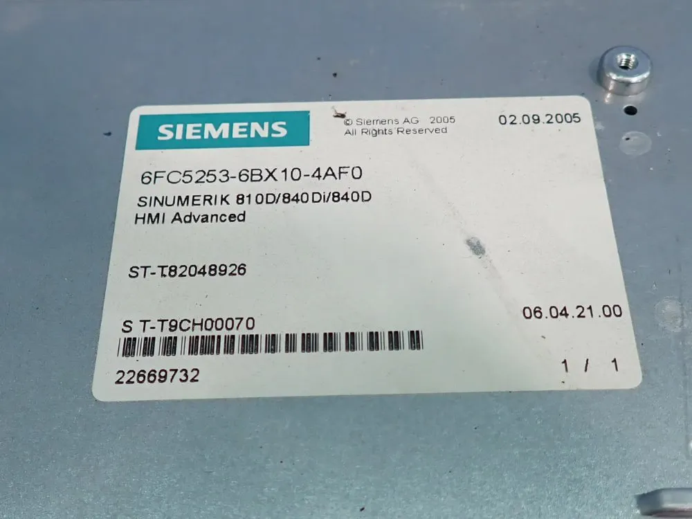 Siemens Industrial Computer - 6fc5210-0df22-2aa0