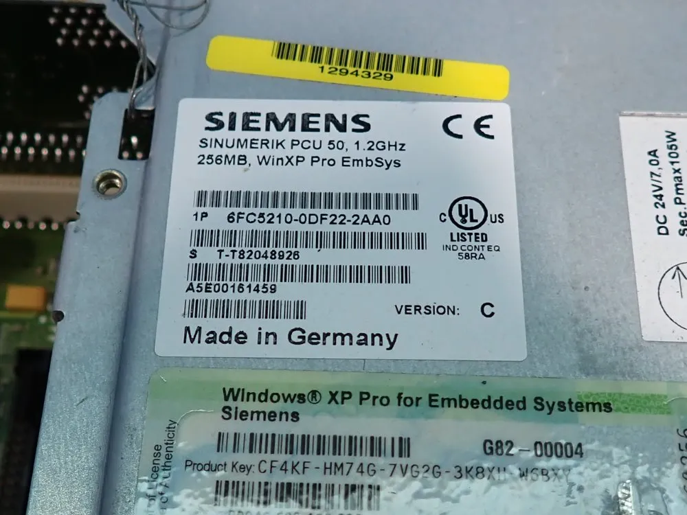 Siemens Industrial Computer - 6fc5210-0df22-2aa0