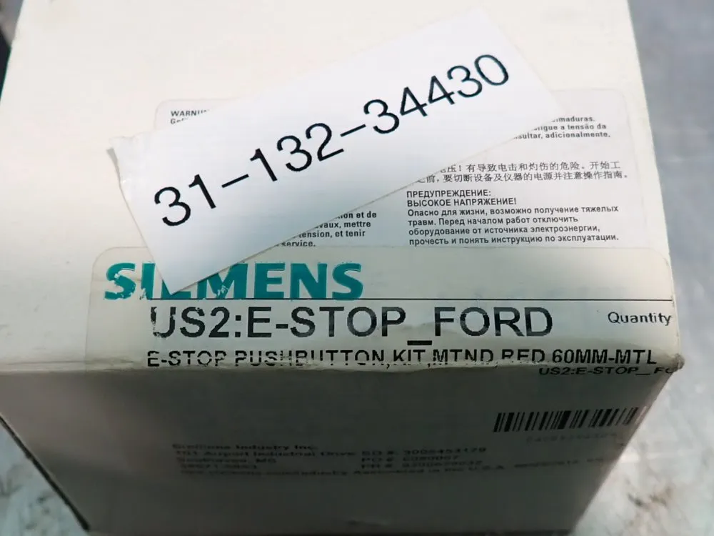 Siemens E-stop Pushbutton Kit - Us2