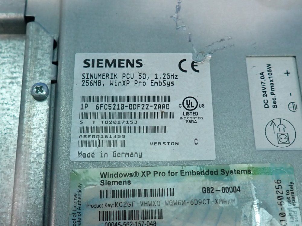 Siemens Industrial Computer - 6fc2510-0df22-2aa0