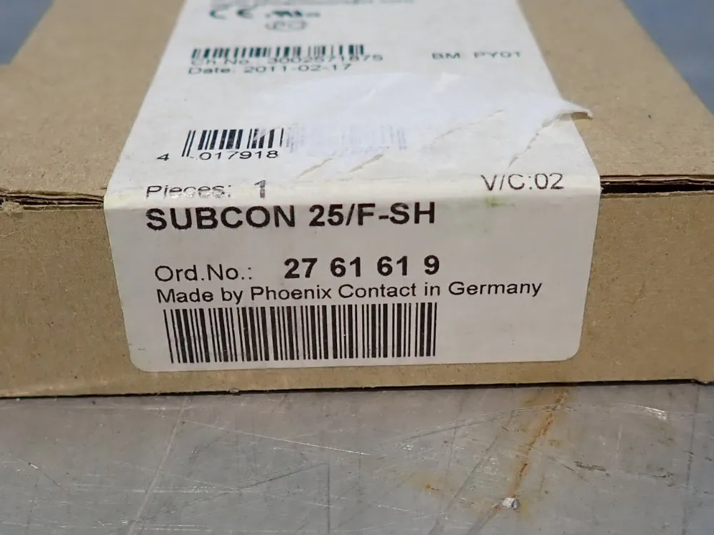 Phoenix Contact D-sub Bus Contactor - Subcon 25/f-sh