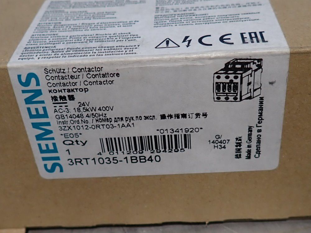 Siemens Contactor - 3rt1035-1bb40