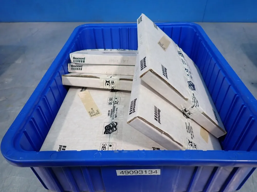 Rexnord Lot Of 8 Roller Chains - 12b-1