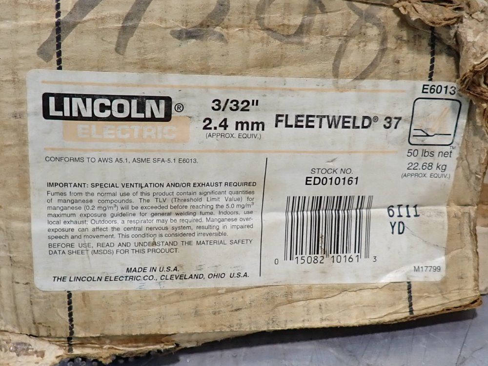 Lincoln Electric Welding Electrodes - Fleetweld 37