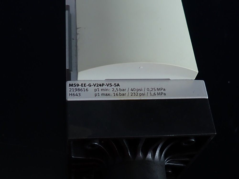 Festo Shut Off Valve - Ms9-ee-g-v24p-vs-sa