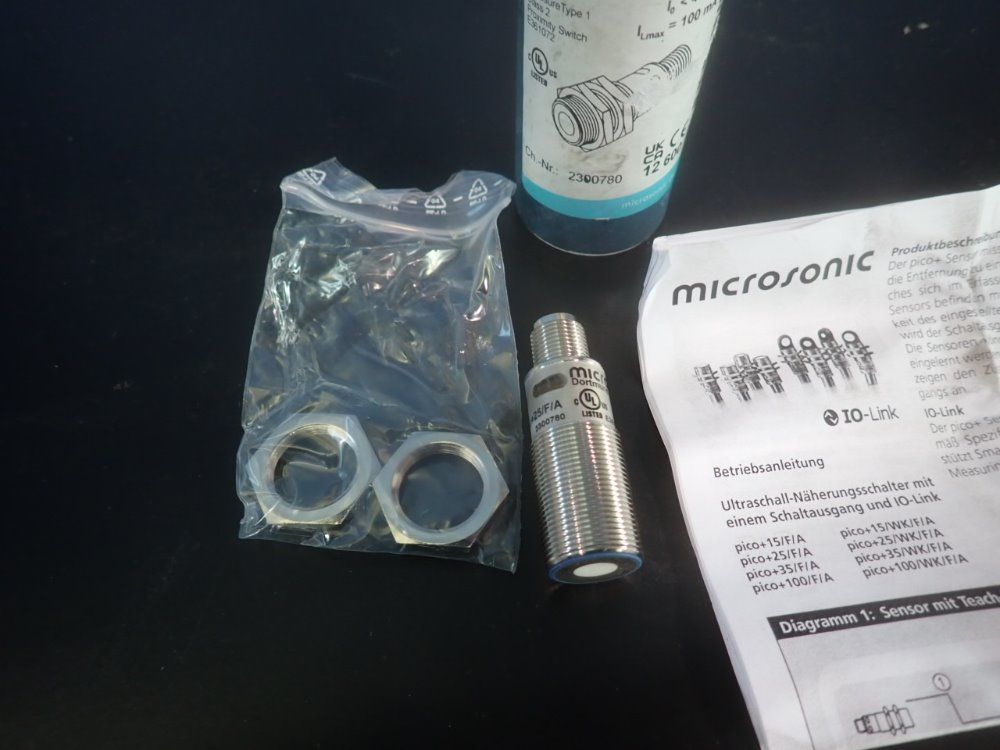 Microsonic Proximity Switch - Pico+25/f/a