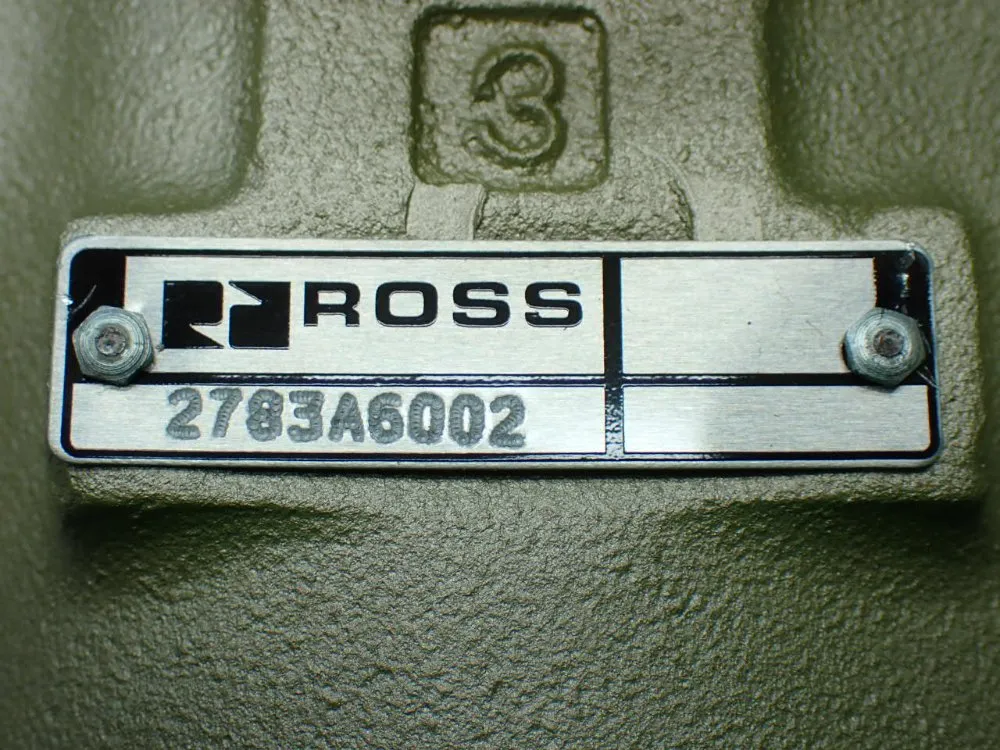 Ross Inline Pneumatic Mounted Poppet Valve. - 2783a6002