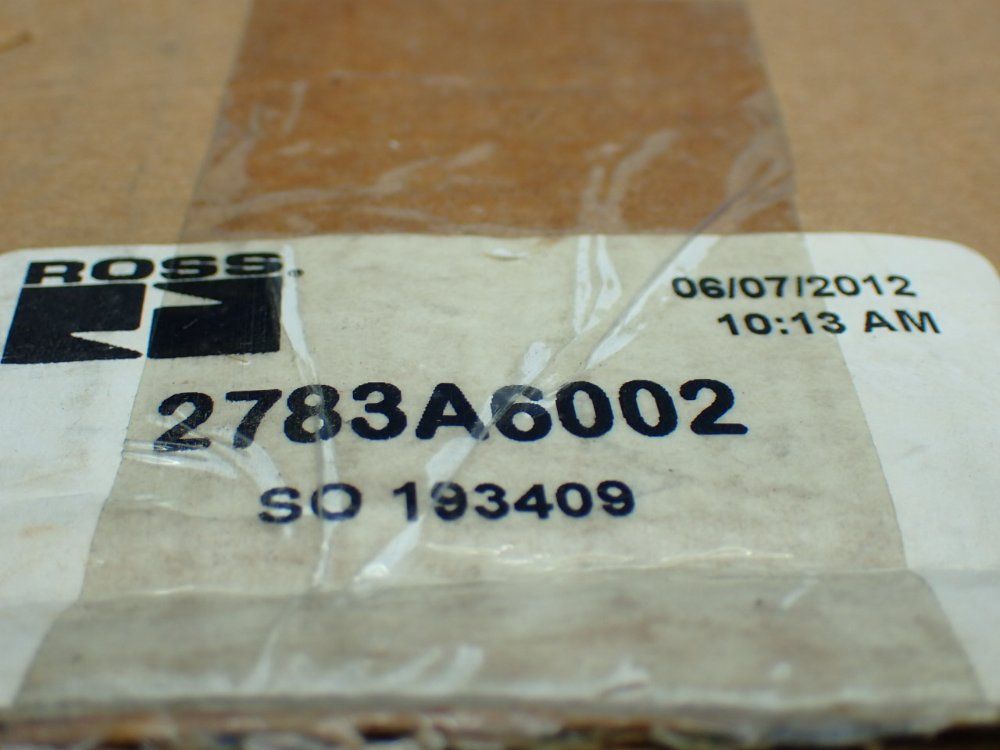 Ross Inline Pneumatic Mounted Poppet Valve. - 2783a6002