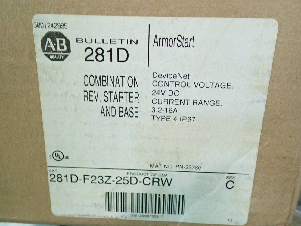 Allen Bradely Reversing Starter - 281d-f23z-25d-crw
