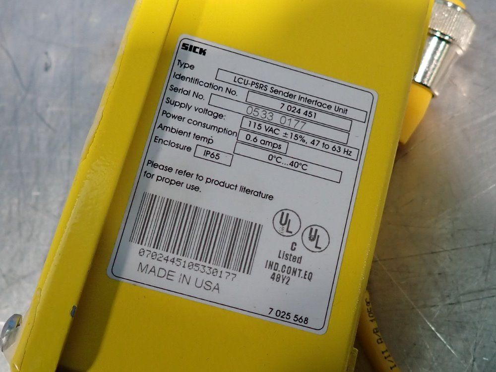 Sick Sender Interface Unit - Lcu-psrs