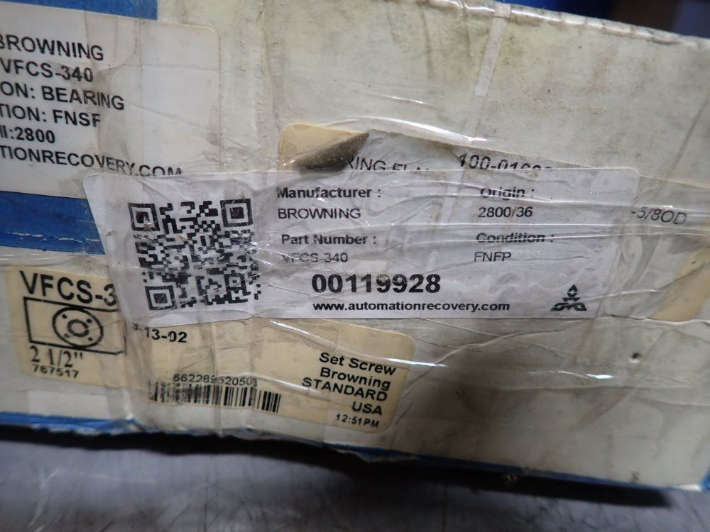 Browning 2 1/2" Flange Bearing - Vfcs-340