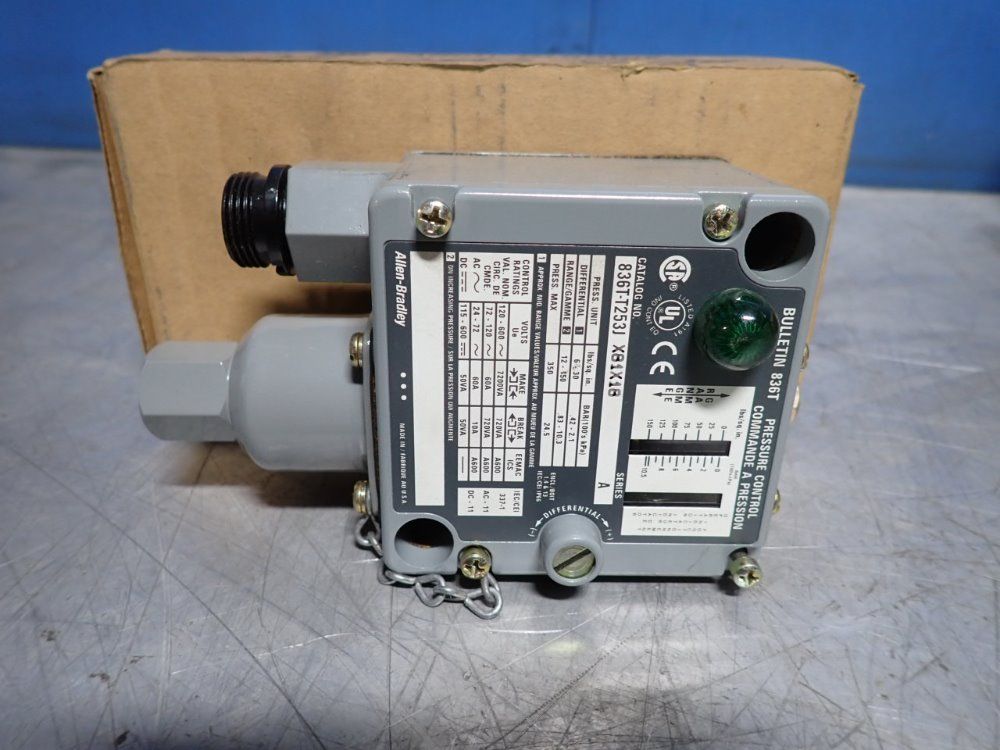 Allen Bradley Pressure Control Switch - 836t-t253jx81x18